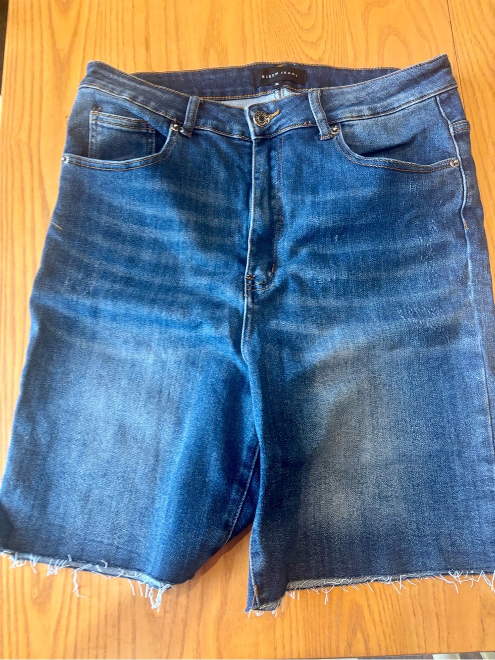 Women’s Blue Denim Cut-Off Shorts by Risen, Size 1X